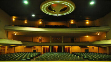 Imagen del Teatro Coliseo de Bell Ville con la Banda Sinfónica de la Provincia de Córdoba