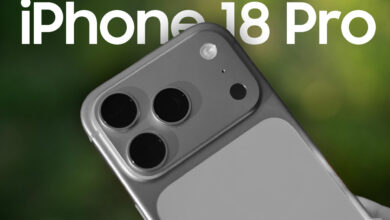 Foto del iPhone 18 con la leyenda 'Problemas de suministro' en la parte superior