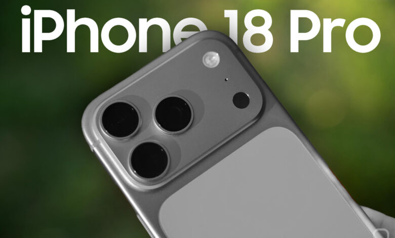 Foto del iPhone 18 con la leyenda 'Problemas de suministro' en la parte superior