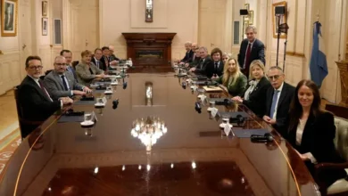 Javier Milei y Kristalina Georgieva en la Casa Rosada