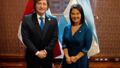 Javier Milei y Keiko Fujimori se reúnen en Perú