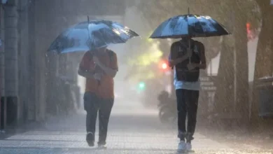 Imagen de lluvias en el Área Metropolitana de Buenos Aires