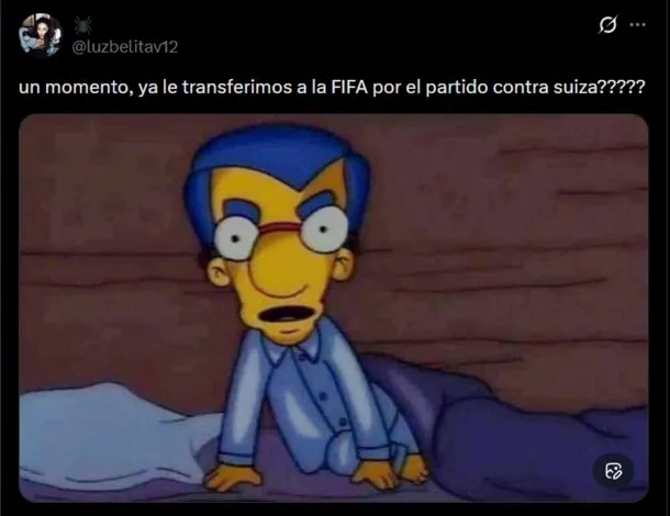 Hinchas argentinos celebrando la victoria de la Selección Argentina ante Suiza
