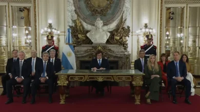 Imagen del presidente Javier Milei durante su anuncio de reformas económicas