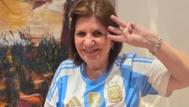 Patricia Bullrich en una conferencia de prensa