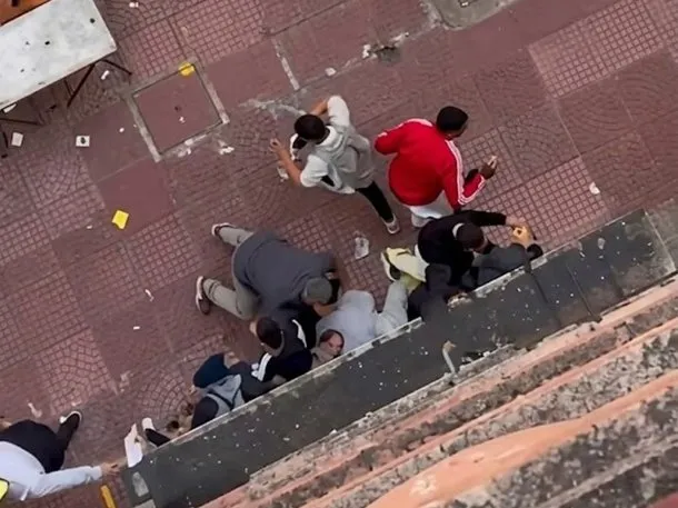 Imagen de seguridad en Córdoba durante un partido de fútbol