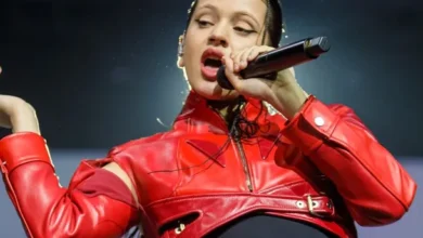 Rosalía en concierto, foto de archivo