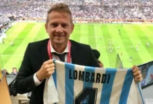 Gustavo Lombardi en una transmisión de TyC Sports