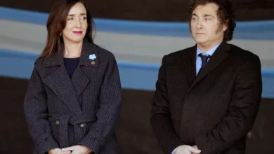 Javier Milei y Victoria Villarruel en un acto oficial