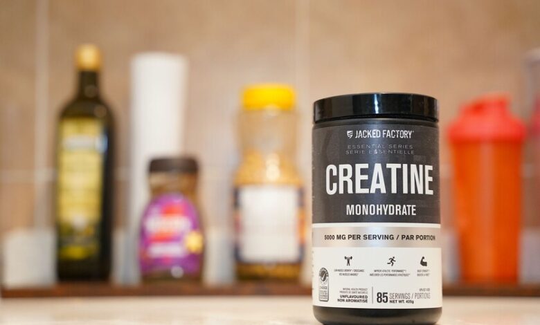 Envase de creatina de 200 g vendido en Mercadona