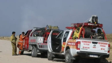 Imágenes de incendios forestales en las sierras de Córdoba