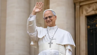Imagen del Papa León XIV durante una misa multitudinaria