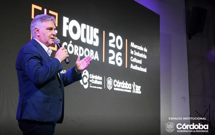 Imagen de la apertura de Focus Córdoba 2026 con el gobernador Martín Llaryora