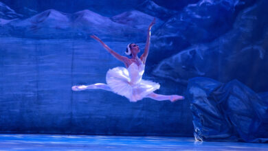 Ballet Oficial de la Provincia de Córdoba en una función de El lago de los cisnes