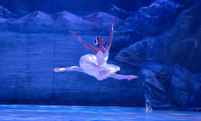 Ballet Oficial de la Provincia de Córdoba en una función de El lago de los cisnes