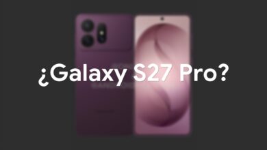 Render del Samsung Galaxy S27 Pro con módulo de cámara tipo barra y pantalla de 6,6 pulgadas