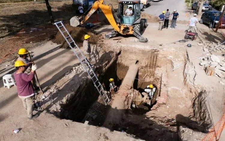 Imagen de la planta depuradora de agua en Cruz del Eje
