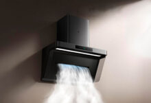 Campana extractora Xiaomi Mijia Smart Smoke Cleaner Pro en una cocina moderna