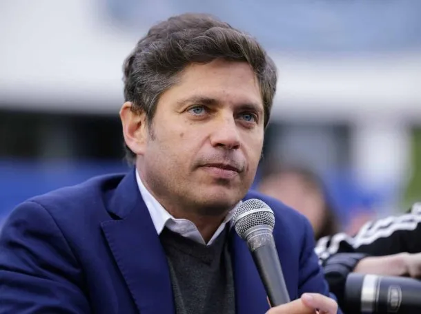 Axel Kicillof en una conferencia de prensa