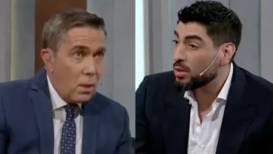 Facundo Moyano y Rodolfo Barili en una entrevista tensa
