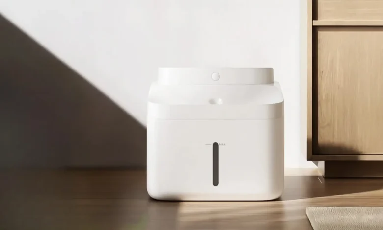 Bebedero inteligente Mijia Smart Pet Water Edition 2 de Xiaomi con depósito de 3 L y pantalla frontal