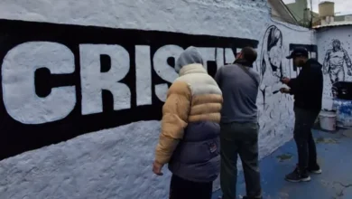 Imagen de pintada con la leyenda Cristina Libre en un muro de Lanús