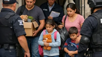 Desalojo de una familia de su vivienda