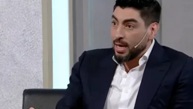 Facundo Moyano en una entrevista televisiva hablando sobre su arresto y la salud de su pareja.
