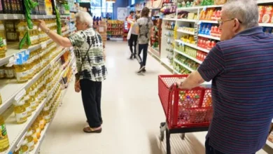 Imagen de un supermercado con productos alimenticios