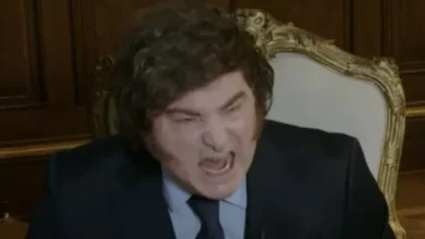 Javier Milei en una conferencia de prensa