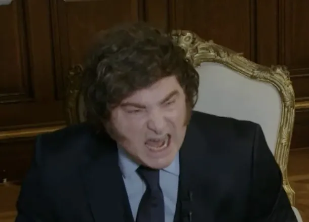 Javier Milei en una conferencia de prensa