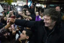 Javier Milei en un acto oficial