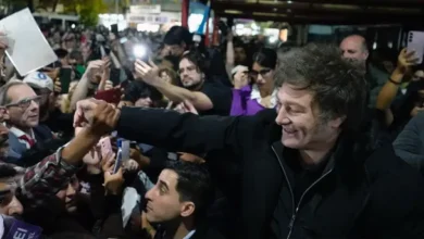 Javier Milei en un acto oficial