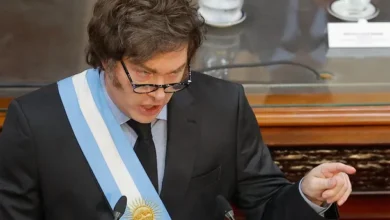 Javier Milei en el Congreso presentando el Presupuesto 2027
