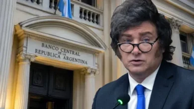 Javier Milei en la presentación del proyecto de reforma del Banco Central