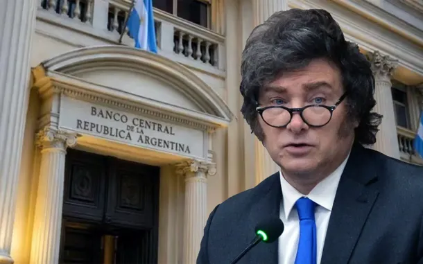 Javier Milei en la presentación del proyecto de reforma del Banco Central