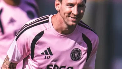 Lionel Messi en entrenamiento con el Inter de Miami