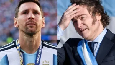 Imagen de Javier Milei y Lionel Messi