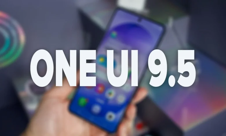 Interfaz One UI 9.5 con diseño tipo Liquid Glass en un smartphone Samsung
