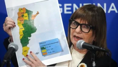 Patricia Bullrich en una sesión del Senado
