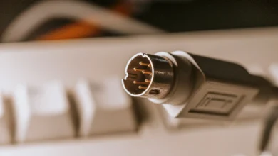 Imagen de un conector PS/2 en una placa base