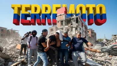 Imágenes de destrucción y rescate en Colombia después del terremoto