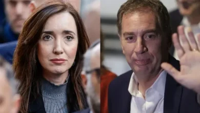 Victoria Villarruel y Diego Santilli