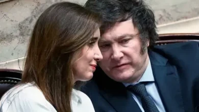 Imágenes de Javier Milei y Victoria Villarruel en el Senado