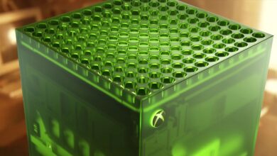 Xbox Series X edición 25 aniversario, consola transparente