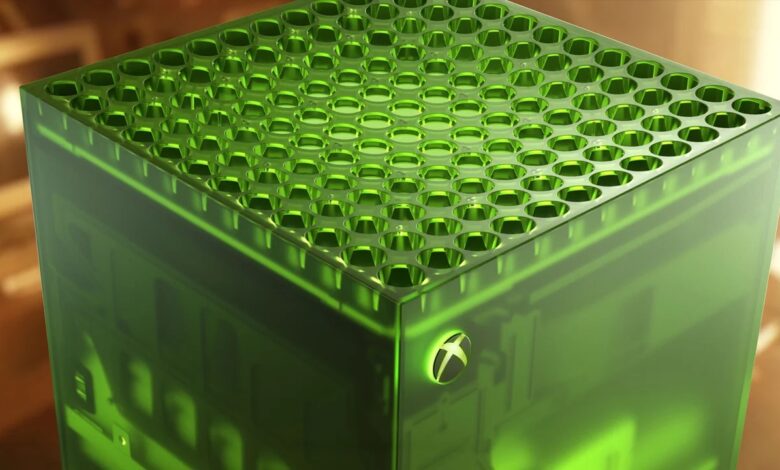 Xbox Series X edición 25 aniversario, consola transparente