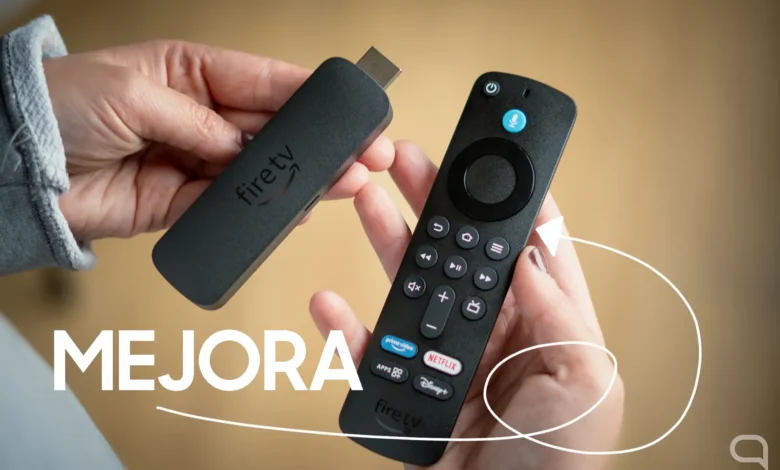 Amazon Fire TV Stick en pantalla