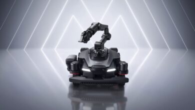 Robot cortacésped AstraX con brazo robótico Knot 80 de MOVA