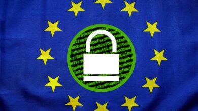 Ilustración de la UE regulando acceso de menores a internet