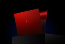 Portátil HP Ferrari con chasis de fibra de carbono y teclado iluminado en rojo y amarillo